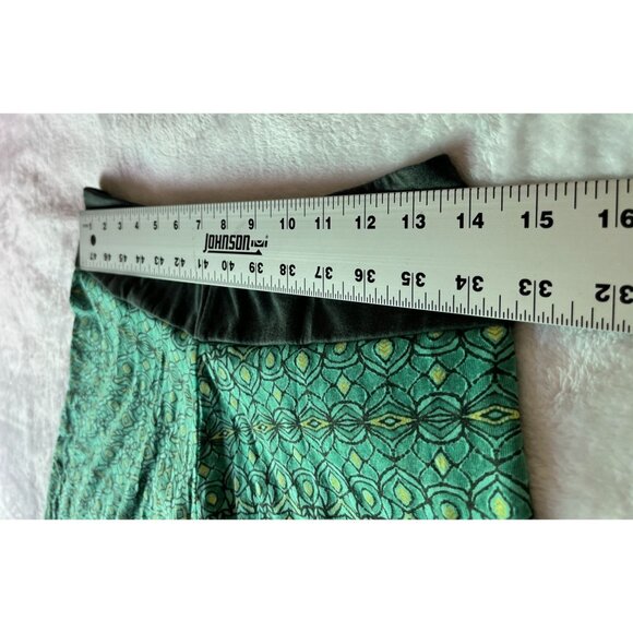 Marmot Women's Green Geometric A-Line Mini Skirt Elastic Waistband Pull-On Small - Picture 6 of 10